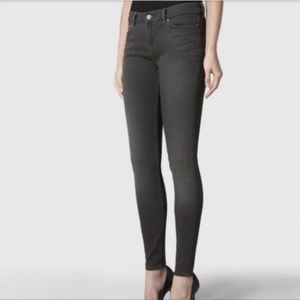 All Saints Tex Ashby Skinny Jean Size 27 Washed Black Grey